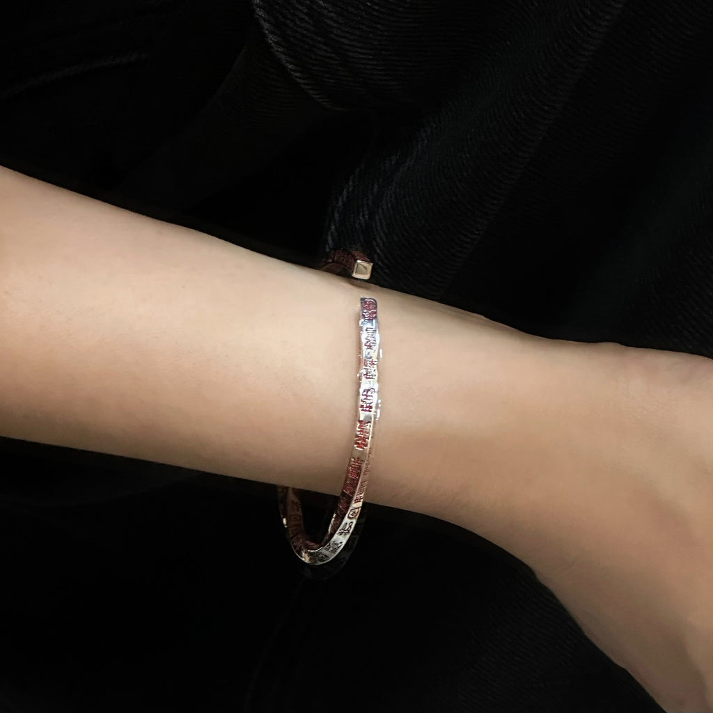 TaoWards Tianpeng Ruler Cuff Bracelet — worn view