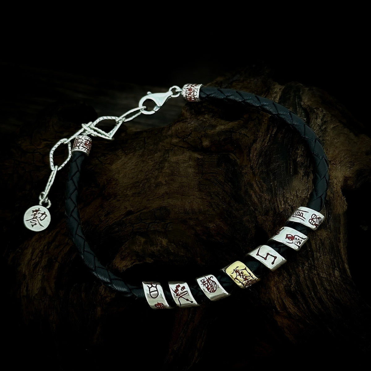 TaoWards Big Dipper Braided Cord Bracelet — full bracelet and extension