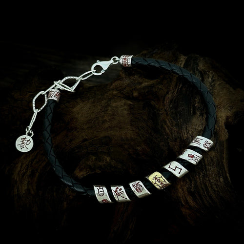 TaoWards Big Dipper Braided Cord Bracelet — full bracelet and extension