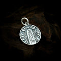 TaoWards Five Wealth Gods Bagua Coin Pendant Necklace — front view