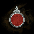 TaoWards Shan Hai Zhen Red Medallion Pendant Necklace — additional design view