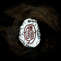 TaoWards Red Sigil Oval Pendant front