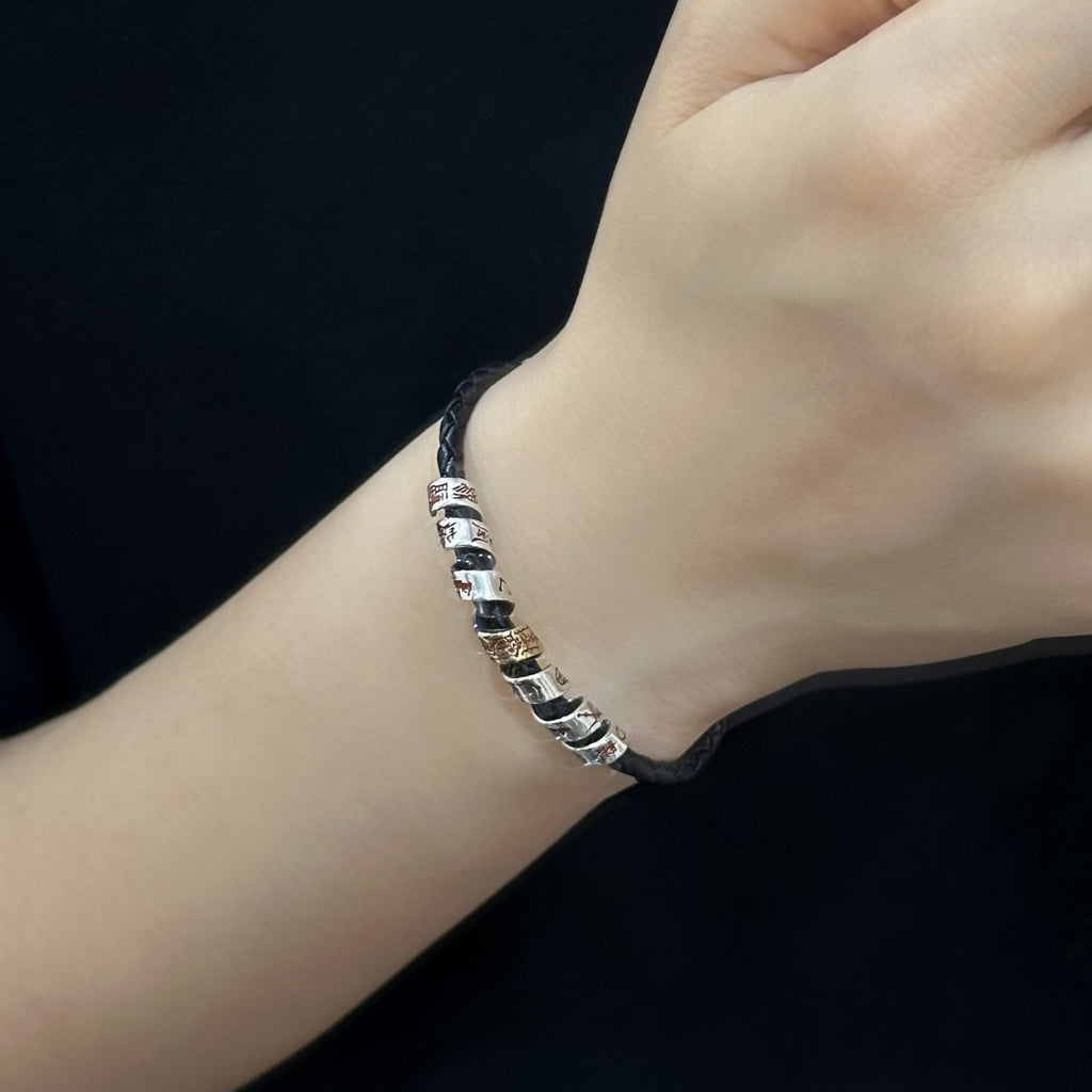 TaoWards Big Dipper Braided Cord Bracelet — worn on a wrist