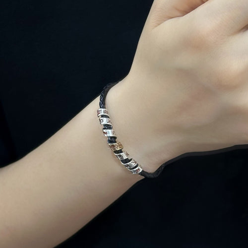 TaoWards Big Dipper Braided Cord Bracelet — worn on a wrist