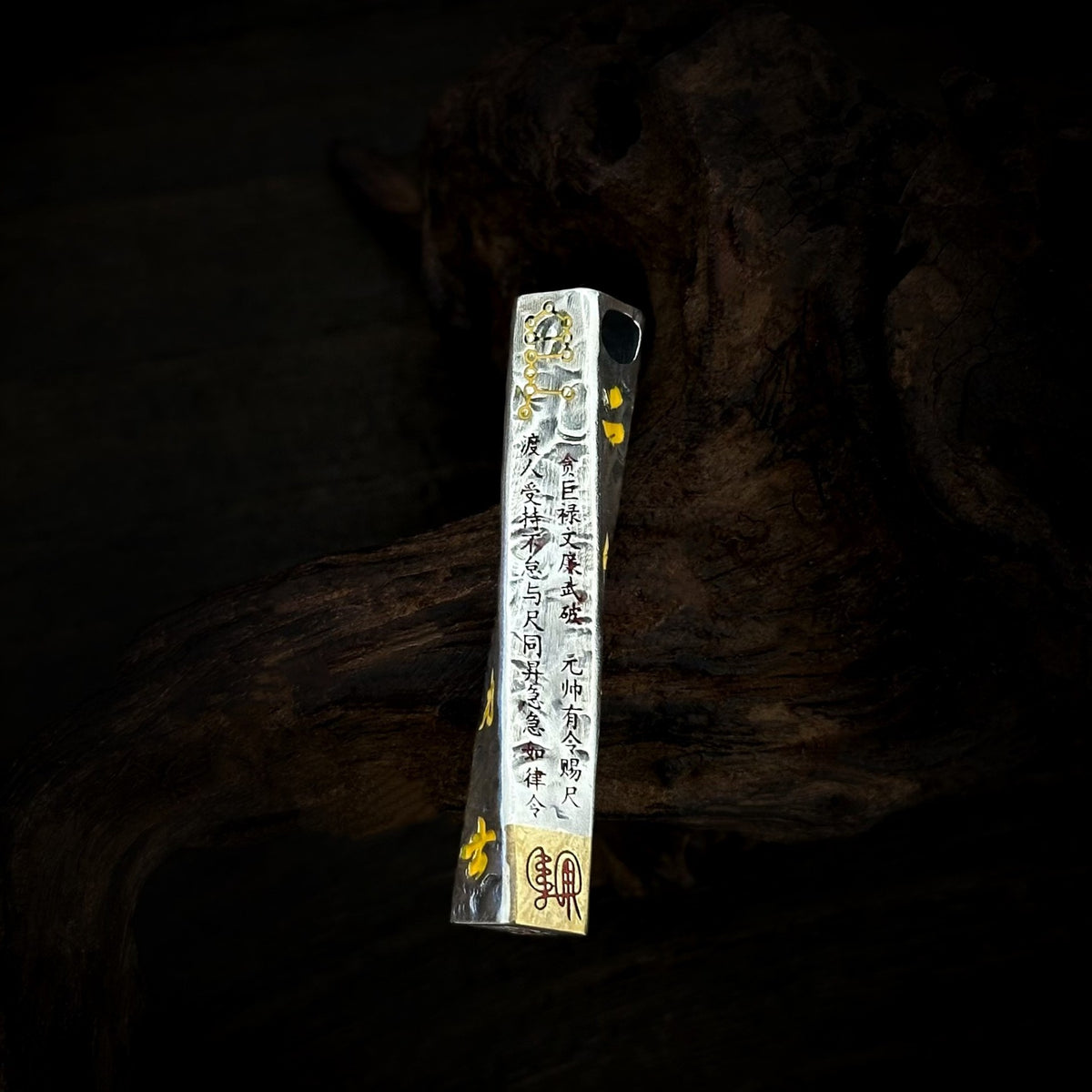 TaoWards Copper-Accent Tianpeng Ruler Pendant Necklace — front view