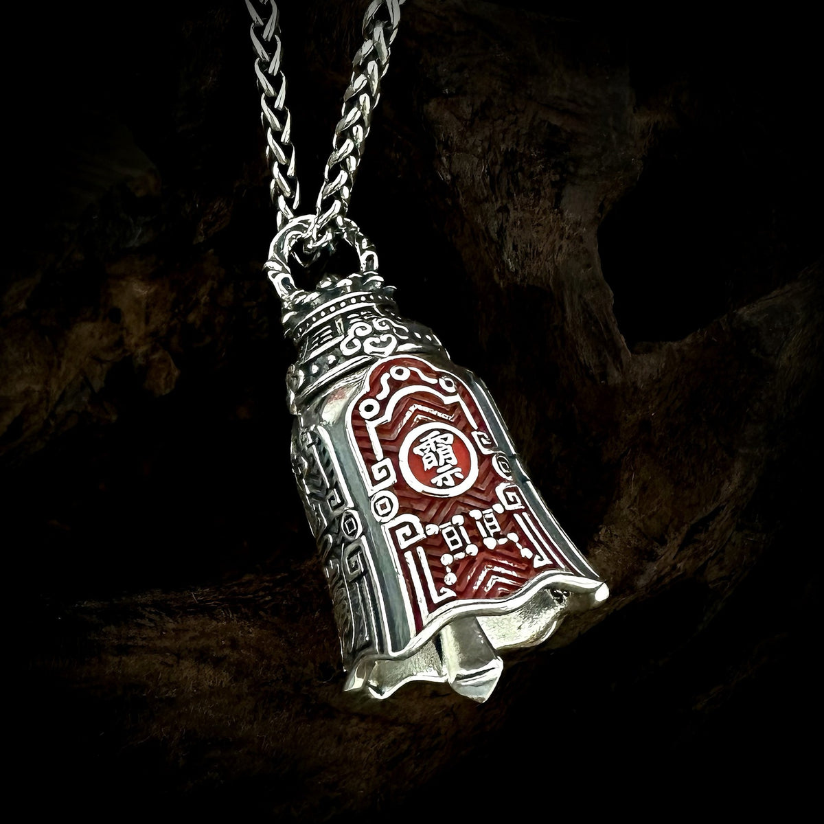 TaoWards Sanqing Bell Pendant Necklace — front view