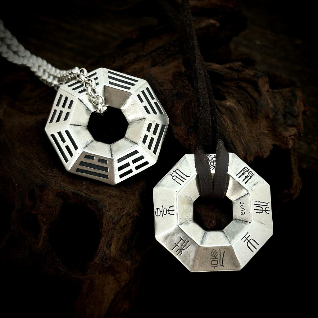 TaoWards Octagonal Bagua Pendant Necklace — front view