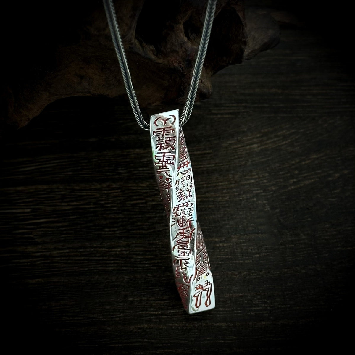 TaoWards Twisted Tianpeng Ruler Pendant Necklace — front view
