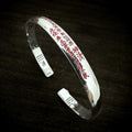 TaoWards Red Inscription Cuff Bracelet outer engraving