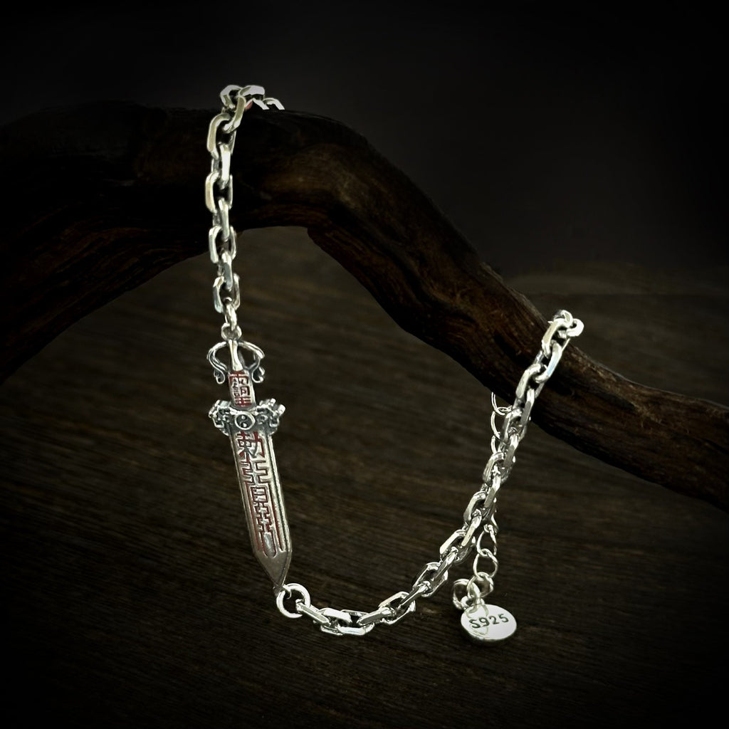 TaoWards Ziwei Talisman Sword Chain Bracelet — alternate angle