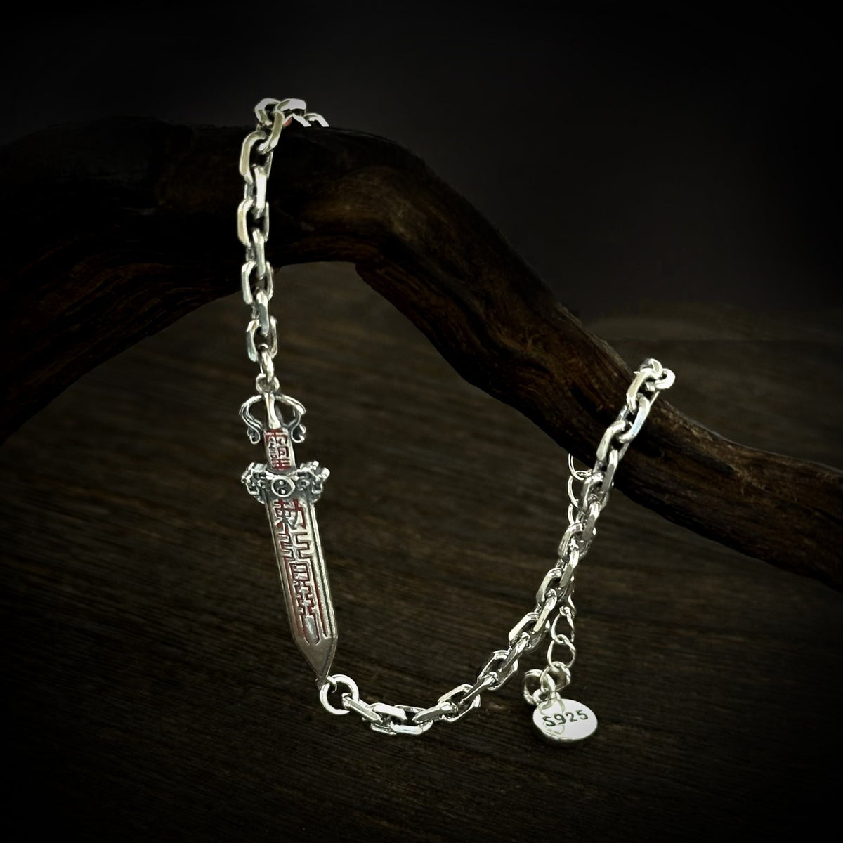 TaoWards Ziwei Talisman Sword Chain Bracelet — alternate angle