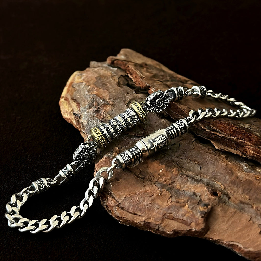TaoWards Bagua Cylinder Chain Bracelet — alternate angle