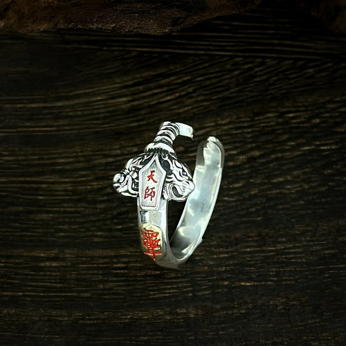 TaoWards Sword and Yin Yang Open Ring sword detail