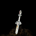 TaoWards Seven Star Sword pendant with red and gold-tone details