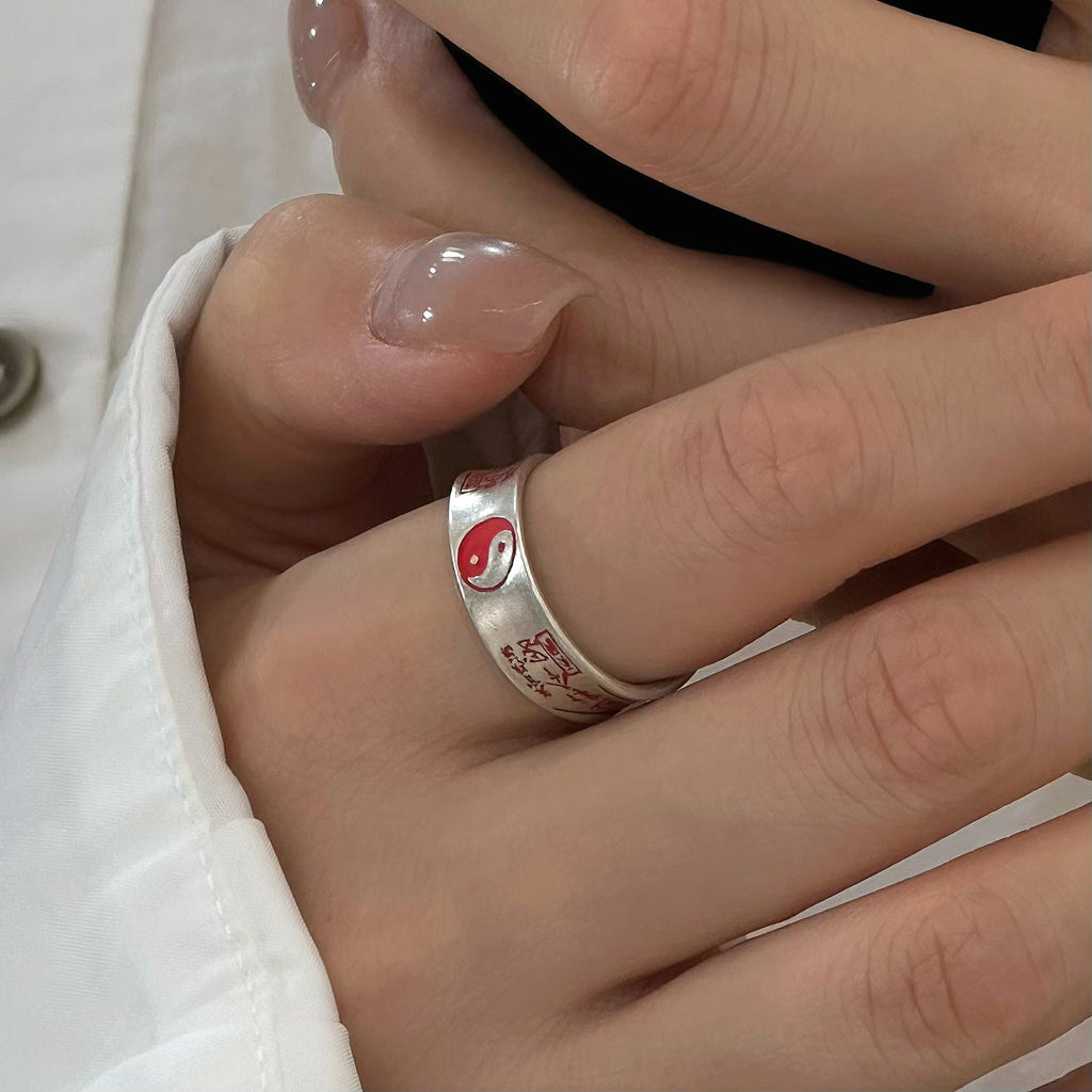 TaoWards Wealth Talisman Bypass Open Ring — additional design view