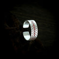 TaoWards Five Thunder Inscription Open Ring — front view