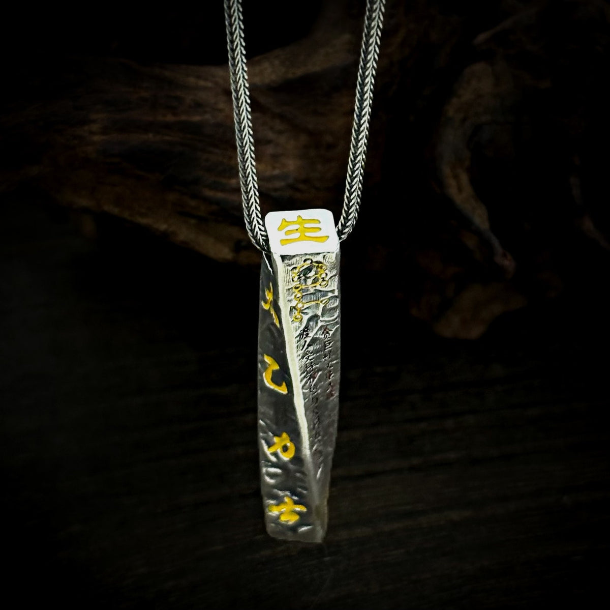 TaoWards Copper-Accent Tianpeng Ruler Pendant Necklace — additional design view