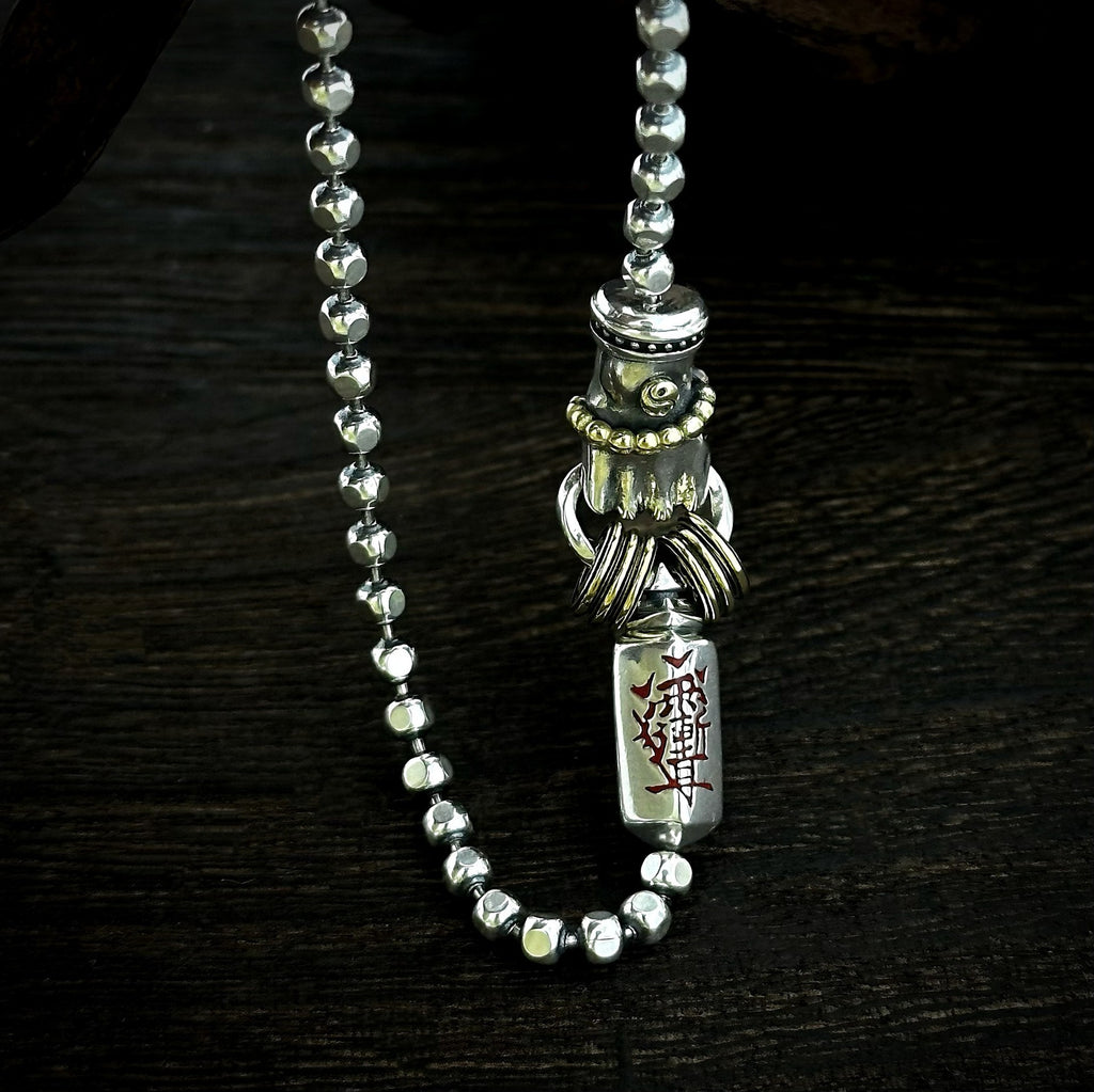 TaoWards Ritual Blade Bead Chain Bracelet — alternate angle