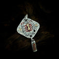 TaoWards Wealth Treasury Textured Tag Pendant Necklace — front view
