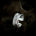 TaoWards Talisman Scroll Open Ring — front view