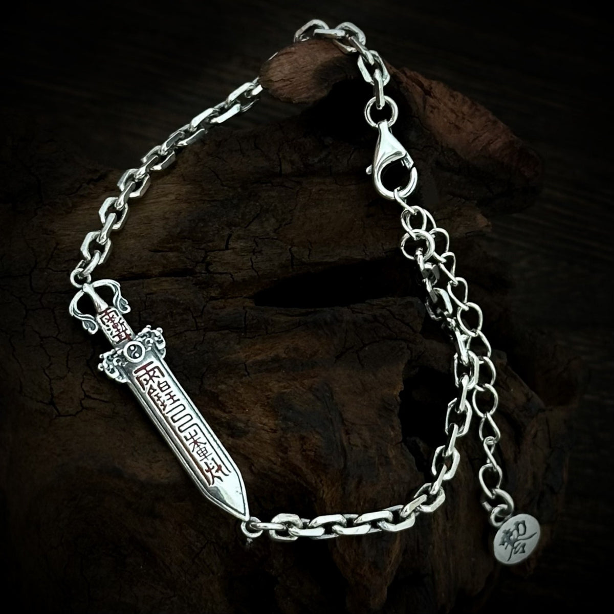 TaoWards Ziwei Talisman Sword Chain Bracelet — front view