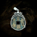 TaoWards Zhao Gongming Copper Coin Pendant Necklace — front view
