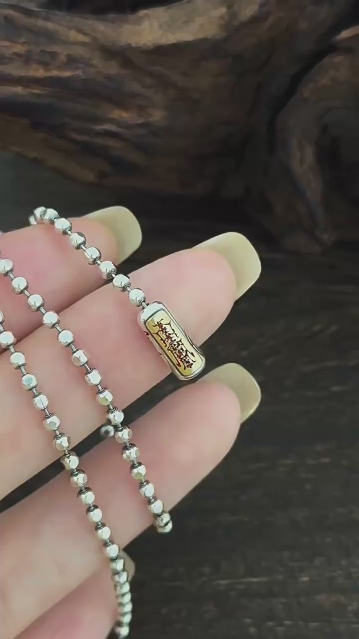 TaoWards S925 Silver Golden Light Faceted Bead Chain Necklace product video