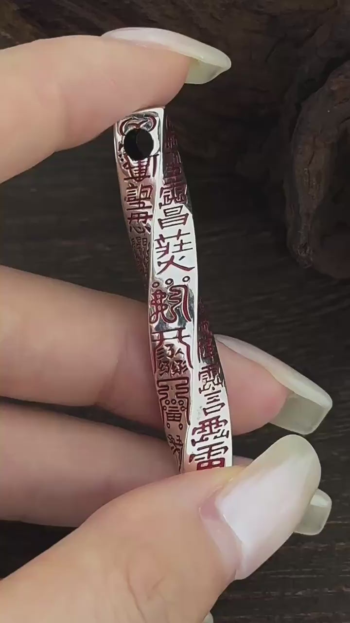 TaoWards S925 Silver Twisted Tianpeng Ruler Pendant product video