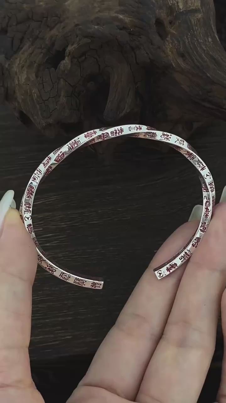 TaoWards S925 Silver Tianpeng Ruler Cuff Bracelet product video