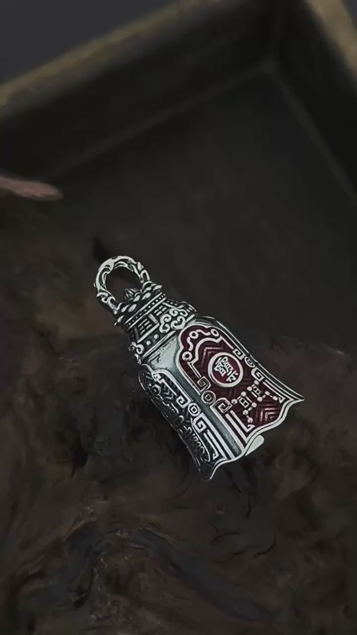 TaoWards S925 Silver Sanqing Bell Pendant product video