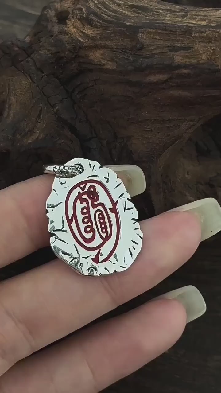 TaoWards Taoist Silver Golden Light Invocation Pendant
