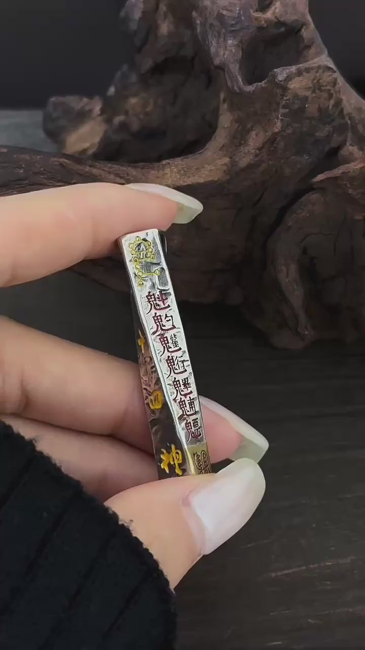 TaoWards S925 Silver Copper-Accent Tianpeng Ruler Pendant product video
